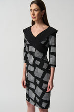 Joseph Ribkoff Fall 2023-233295-Dress-Black/White - The Coach Pyramids