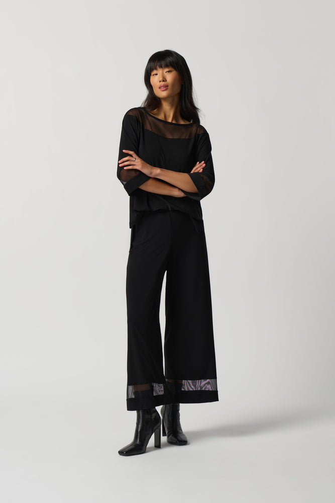 Joseph Ribkoff Fall 2023-233302-Jumpsuit- Black - The Coach Pyramids