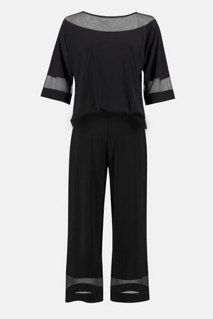 Joseph Ribkoff Fall 2023-233302-Jumpsuit- Black - The Coach Pyramids