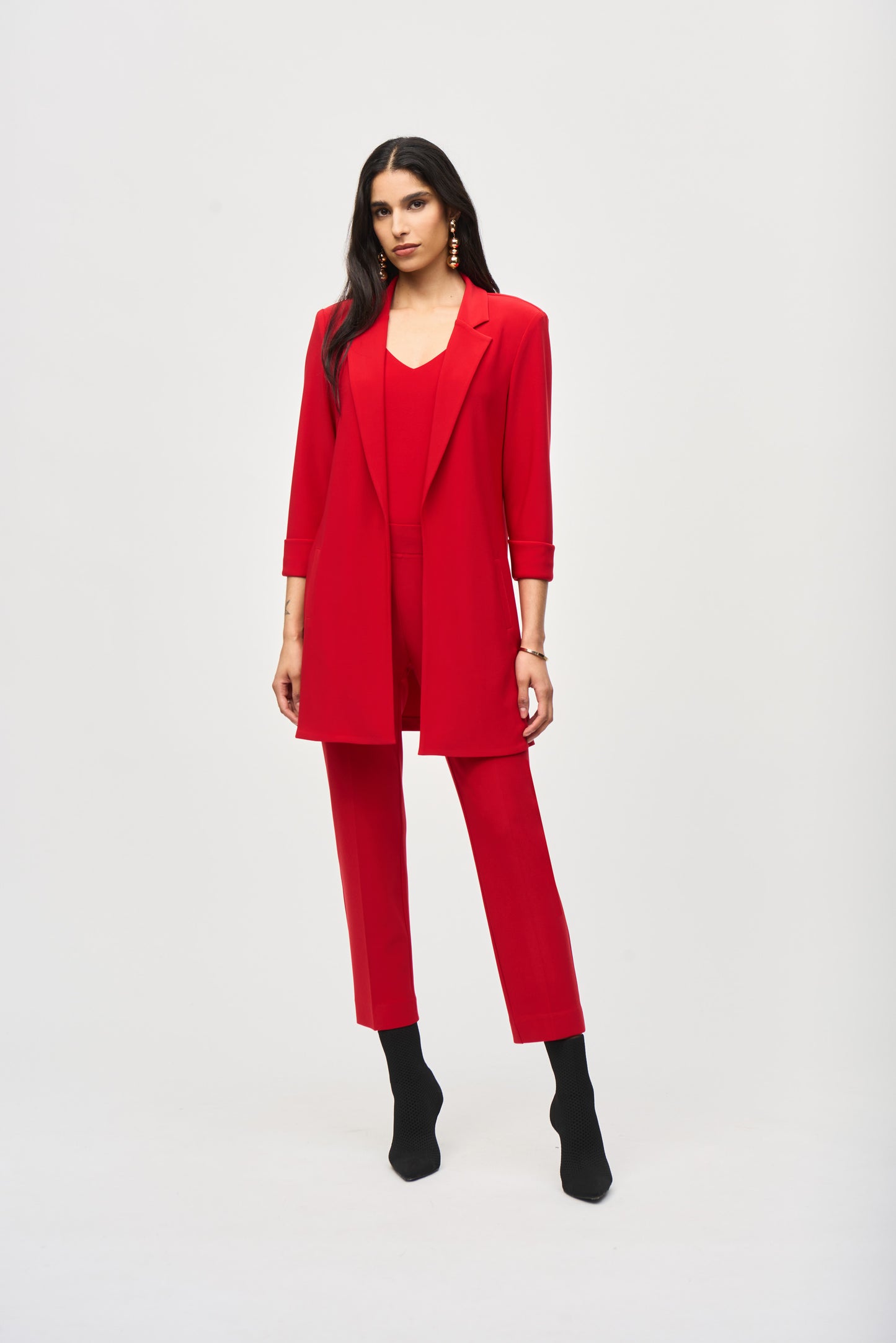 Joseph Ribkoff Fall  2024 -233304F24-Blazer- Lipstick Red - The Coach Pyramids