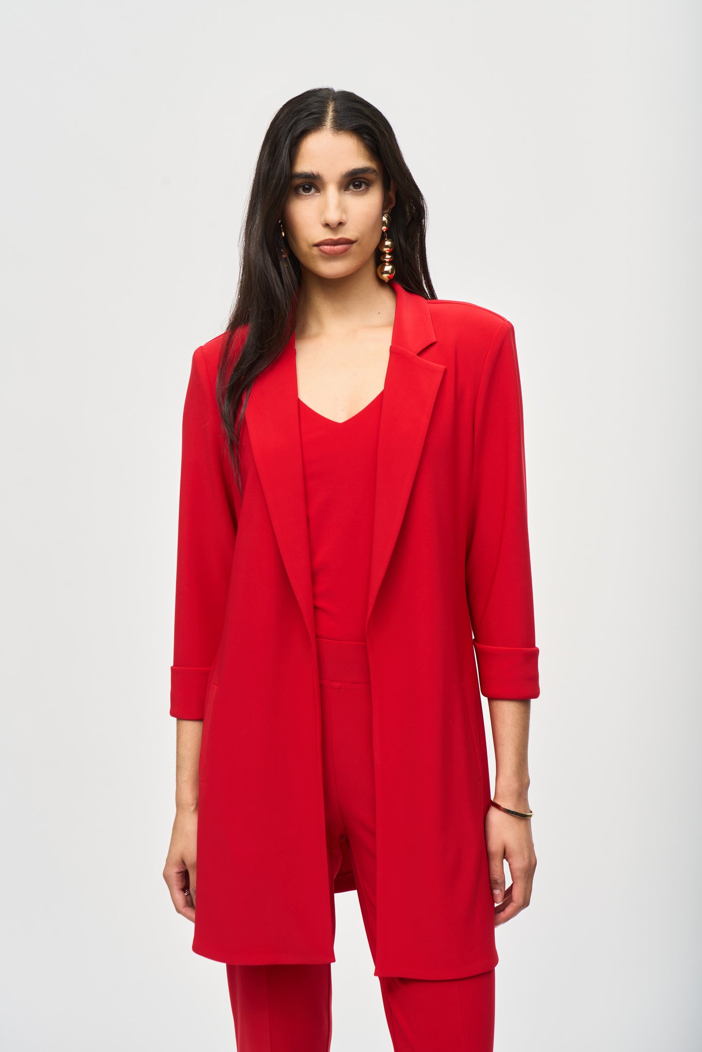 Joseph Ribkoff Fall  2024 -233304F24-Blazer- Lipstick Red - The Coach Pyramids