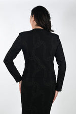 Frank Lyman Fall/Winter 2023 -Knit Jacket-233363-Black - The Coach Pyramids