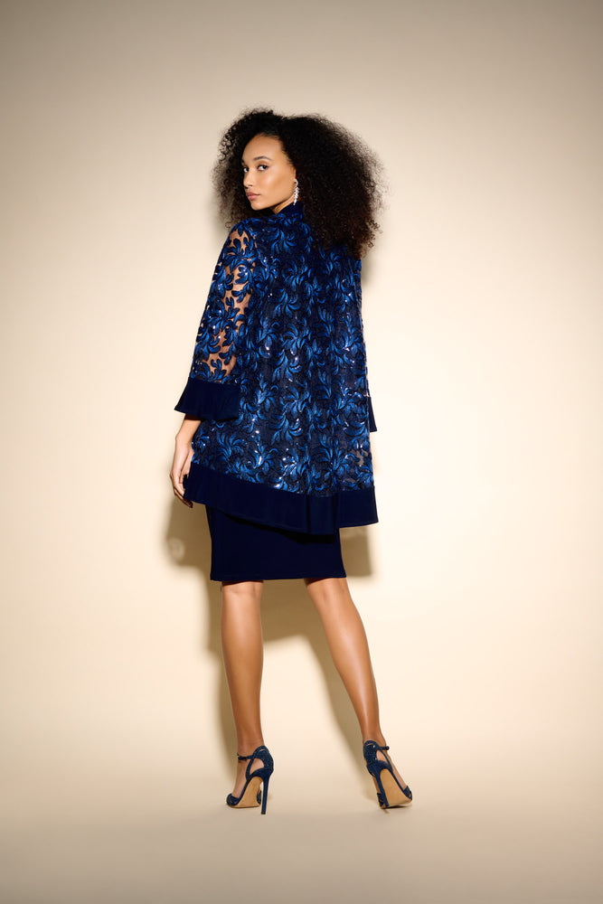 Joseph Ribkoff Fall 2023-233745-2 PC Dress- Midnight Blue - The Coach Pyramids