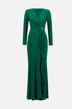 Joseph Ribkoff Fall 2023 - 233788 -Dress-True Emerald - The Coach Pyramids