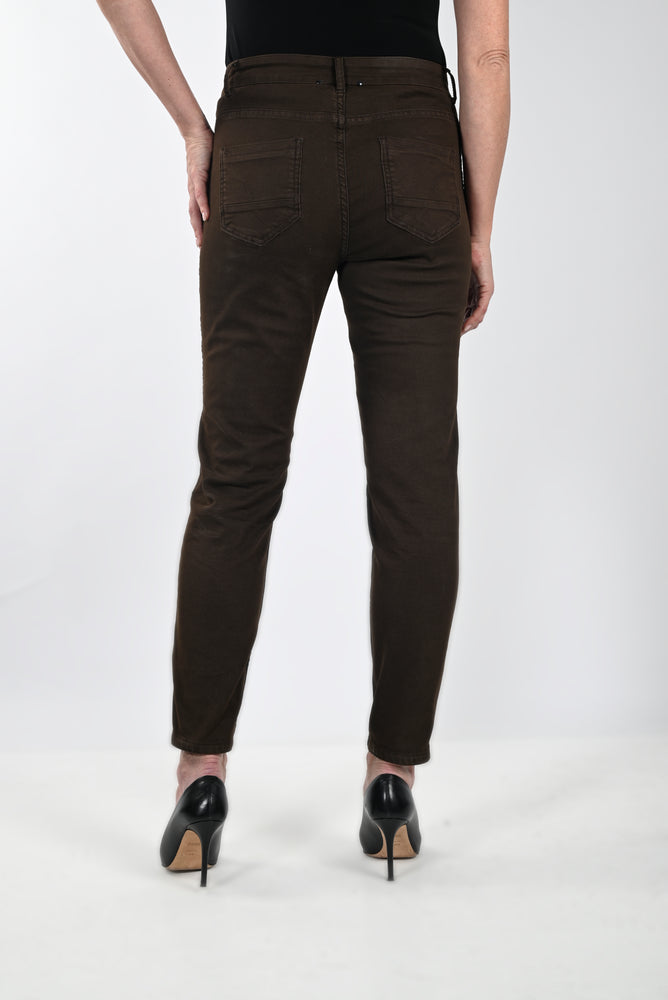 Frank Lyman Fall/Winter 2023 -233887U-Woven Pant-Brown - The Coach Pyramids