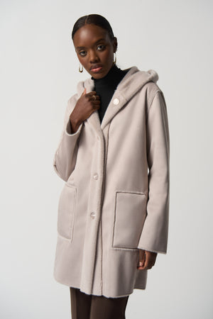 Joseph Ribkoff Fall 2023-233922-Coat-Mink - The Coach Pyramids