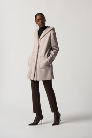 Joseph Ribkoff Fall 2023-233922-Coat-Mink - The Coach Pyramids