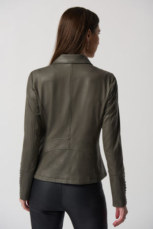 Joseph Ribkoff Fall 2023-233926-Jacket-Avocado - The Coach Pyramids