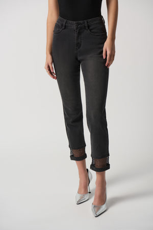 Joseph Ribkoff Fall 2023-233933-Pant-Charcoal Gray - The Coach Pyramids