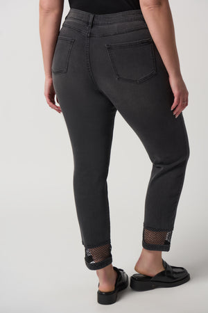 Joseph Ribkoff Fall 2023-233933-Pant-Charcoal Gray - The Coach Pyramids