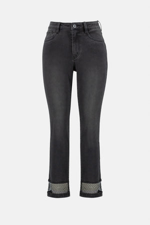 Joseph Ribkoff Fall 2023-233933-Pant-Charcoal Gray - The Coach Pyramids