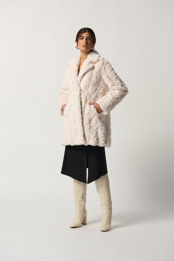 Joseph Ribkoff Fall 2023-233942-Coat- Cream - The Coach Pyramids