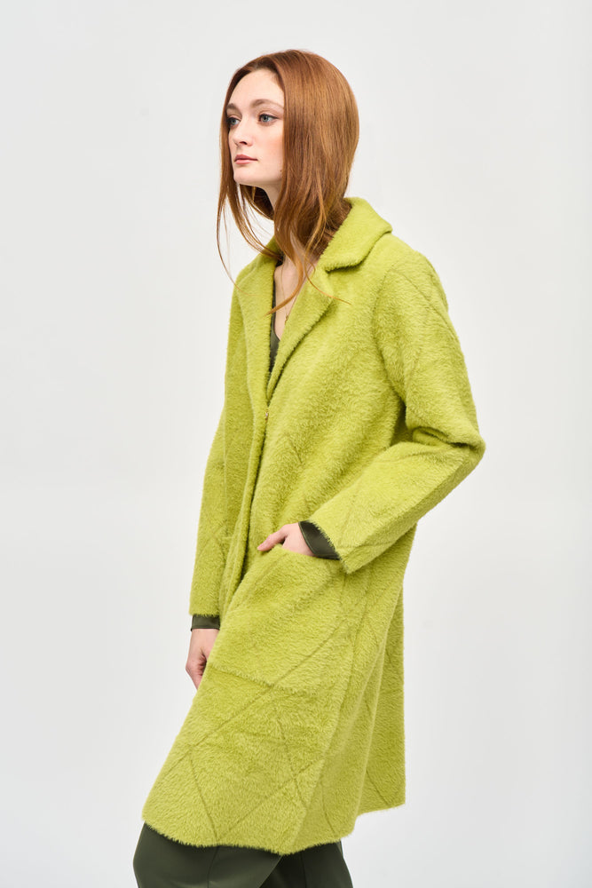 Joseph Ribkoff Fall  2024 -233951F24-Coat-Wasabi - The Coach Pyramids