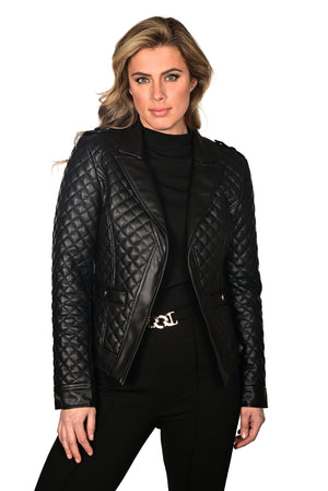 Frank Lyman Fall/Winter 2023 -234123U-Knit Jacket-Black - The Coach Pyramids