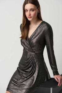 Joseph Ribkoff Winter  2023 -234124-Dress-Pewter - The Coach Pyramids