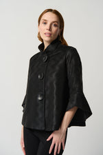 Joseph Ribkoff Winter  2023 -234260-Jacket -Black - The Coach Pyramids