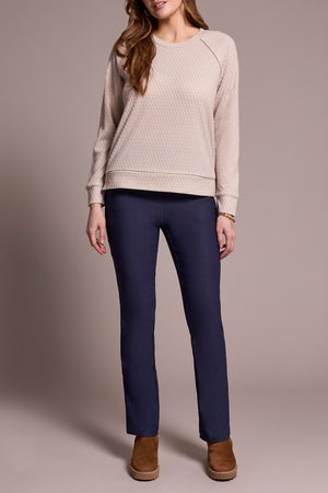 Tribal Fall 2025-2342O-8337-Long Sleeve Crew Neck Raglan Top-Sand Stone - The Coach Pyramids