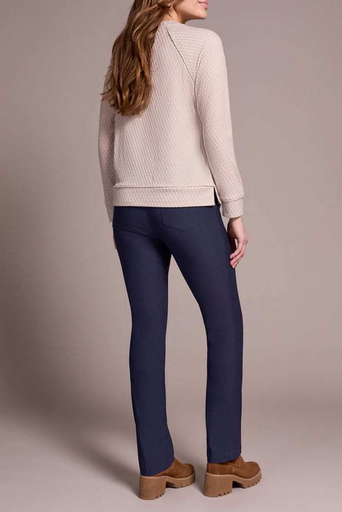 Tribal Fall 2025-2342O-8337-Long Sleeve Crew Neck Raglan Top-Sand Stone - The Coach Pyramids