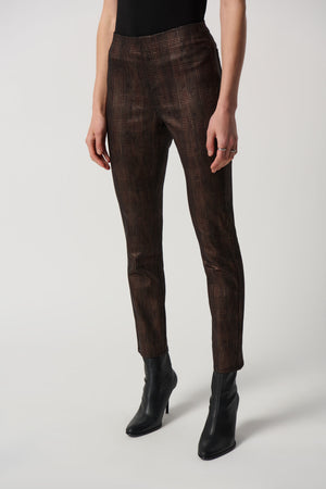 Joseph Ribkoff Winter  2023 -234925-Pant -Black/Bronze - The Coach Pyramids