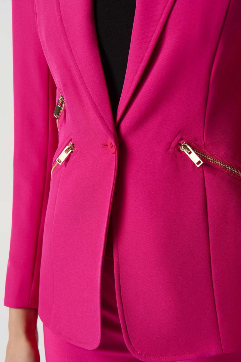 Joseph Ribkoff Winter  2023 - 234929 -Blazer -Shocking Pink - The Coach Pyramids