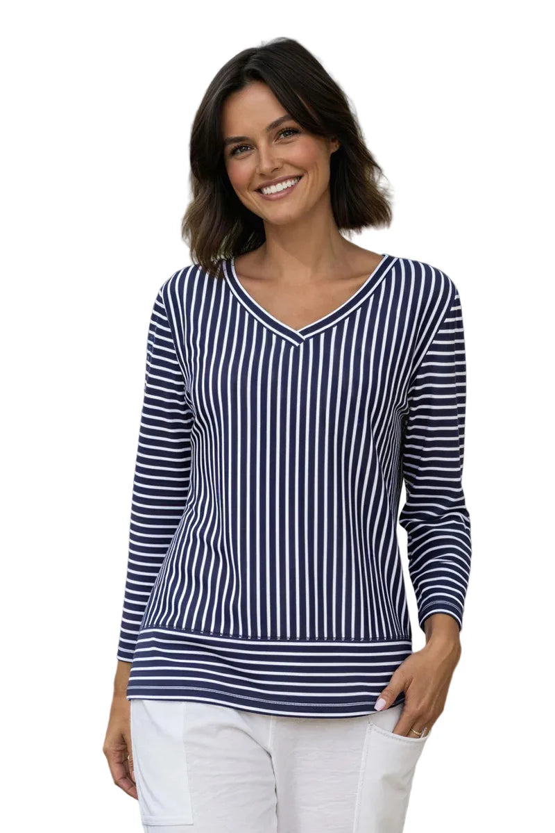 Habitat Escape-E23542-Easy V Tee-Navy - The Coach Pyramids