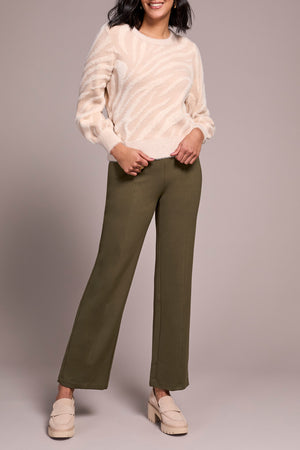 Tribal Fall 2025-2356O-8322-Long Sleeve Crew Neck Sweater-Sand Stone - The Coach Pyramids