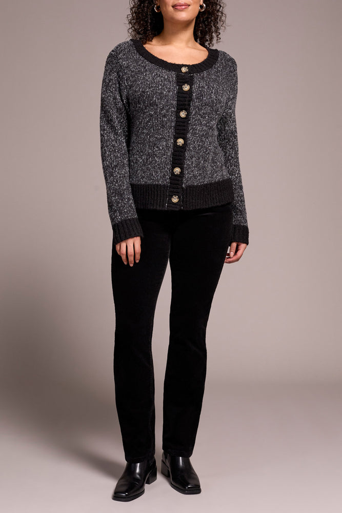 Tribal Fall 2025-2366O-8268-Long Sleeve Wear 2 Ways Sweater-Black - The Coach Pyramids