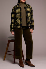 Tribal Fall 2025-2370O-8350-Long Sleeve Button Front Jacket W/Lining-Ivy - The Coach Pyramids