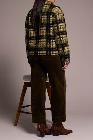 Tribal Fall 2025-2370O-8350-Long Sleeve Button Front Jacket W/Lining-Ivy - The Coach Pyramids