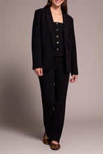 Tribal Fall 2025-2371O-8150-Long Sleeve  Lined Blazer-Black - The Coach Pyramids