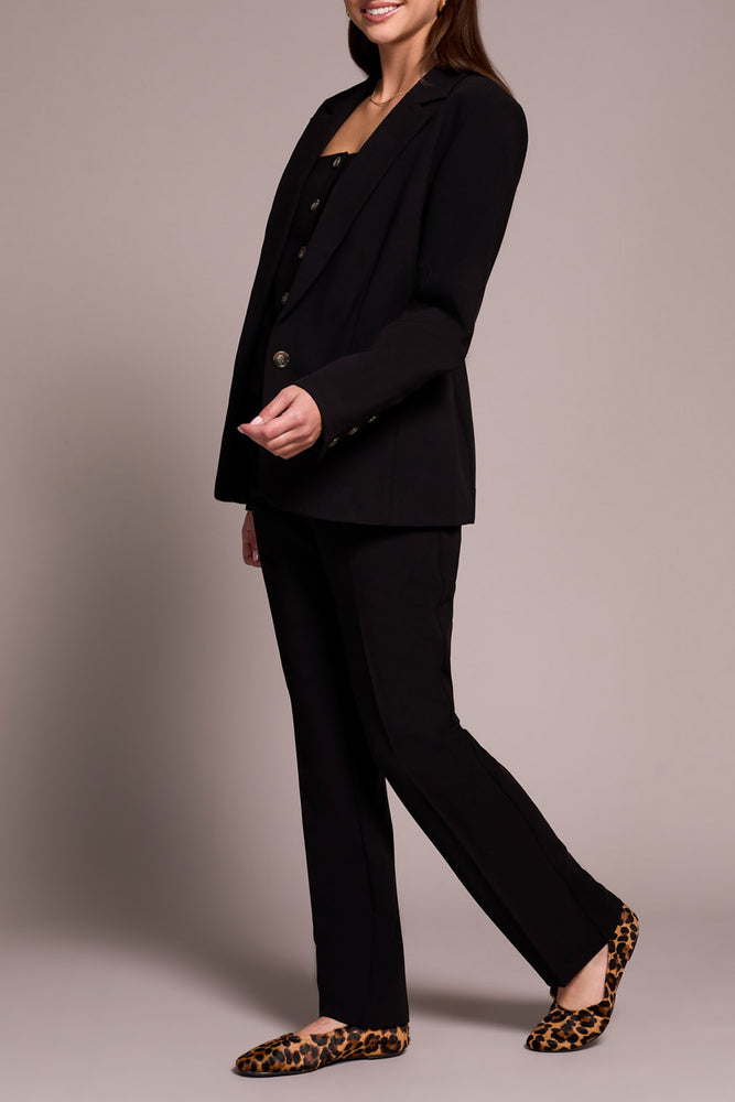 Tribal Fall 2025-2371O-8150-Long Sleeve  Lined Blazer-Black - The Coach Pyramids
