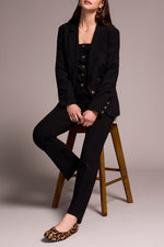 Tribal Fall 2025-2371O-8150-Long Sleeve  Lined Blazer-Black - The Coach Pyramids