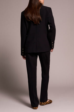 Tribal Fall 2025-2371O-8150-Long Sleeve  Lined Blazer-Black - The Coach Pyramids