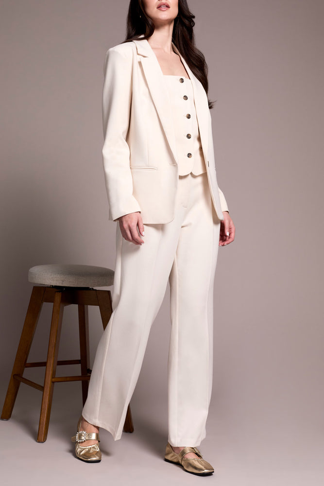 Tribal Fall 2025-2371O-8150-Long Sleeve  Lined Blazer-Moon Stone - The Coach Pyramids