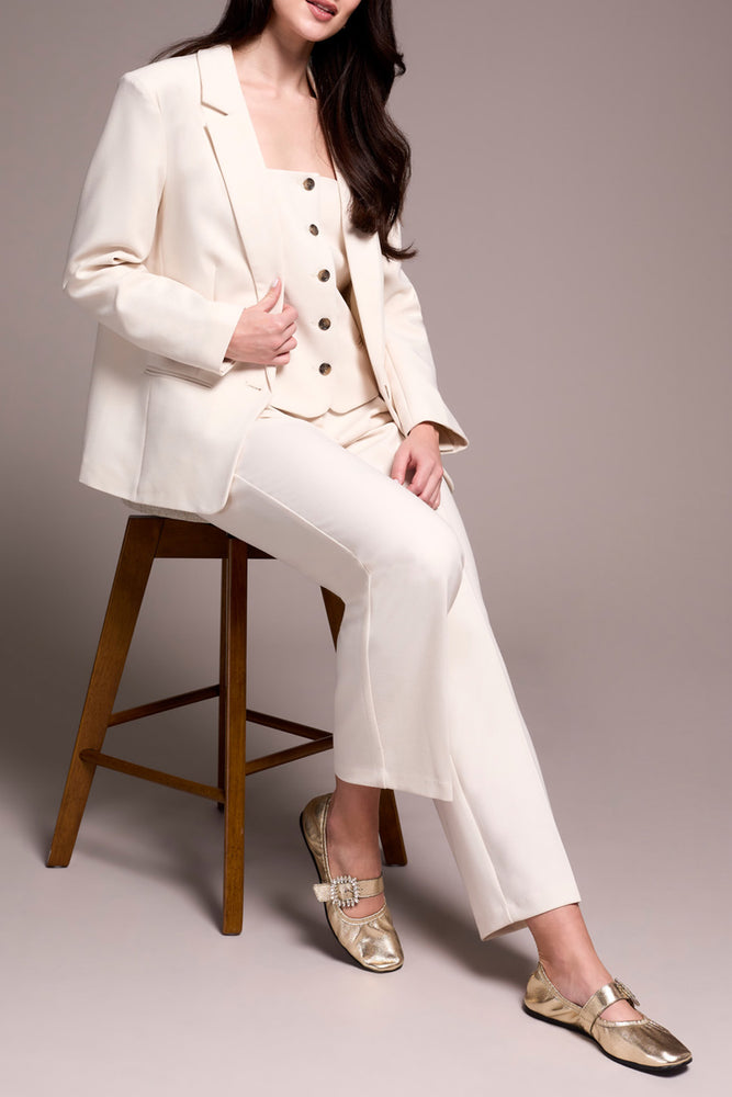 Tribal Fall 2025-2371O-8150-Long Sleeve  Lined Blazer-Moon Stone - The Coach Pyramids