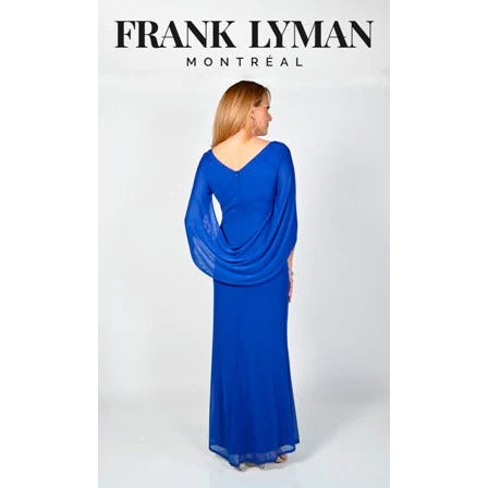Frank Lyman-238211-Knit Dress-Dark Navy - The Coach Pyramids