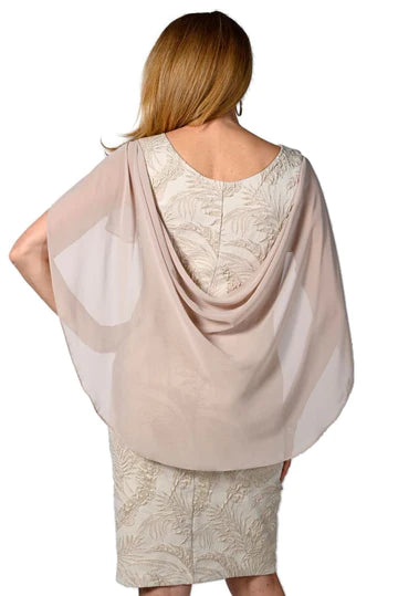 Frank Lyman Fall/Winter 2023 -238249-Woven Dress-Cream/Gold - The Coach Pyramids