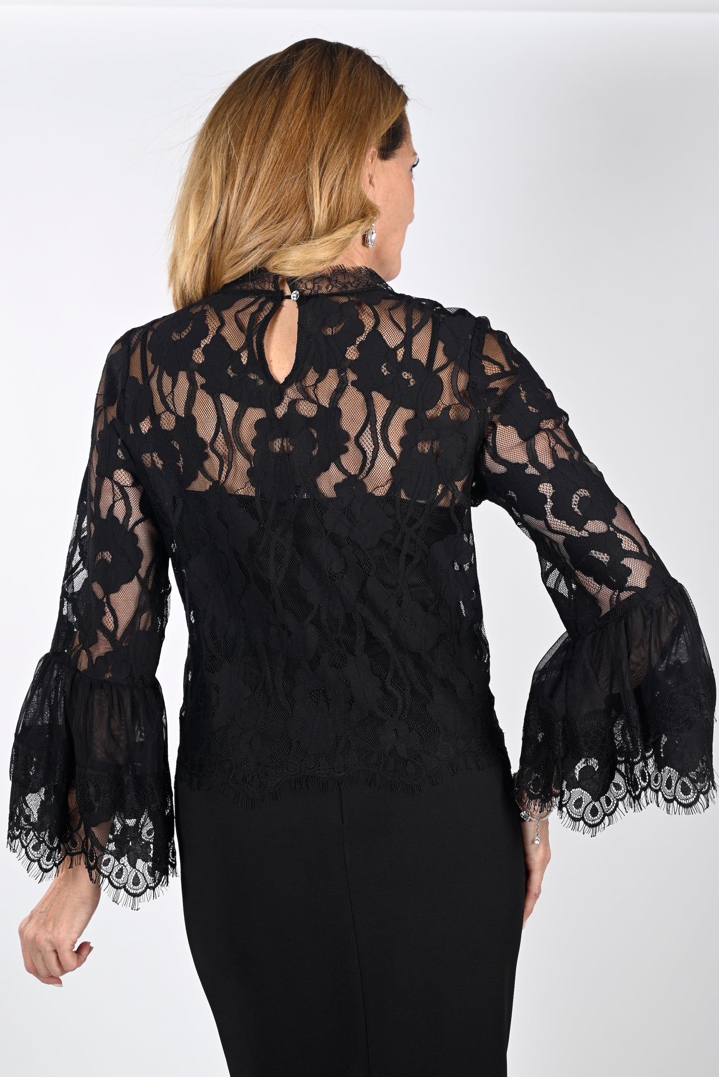 Frank Lyman Fall/Winter 2023 -239264-2 PC Knit Top-Black - The Coach Pyramids