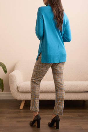 Tribal Fall 2025-2395O-8359-Long Sleeve Turtle Neck Sweater-Celestial - The Coach Pyramids