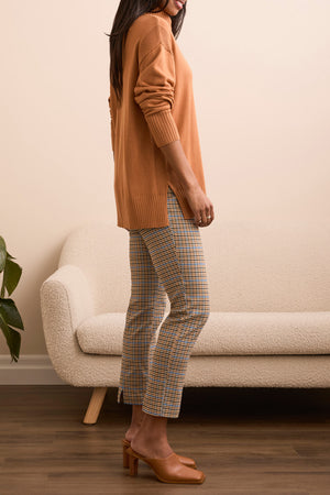 Tribal Fall 2025-2395O-8359-Long Sleeve Turtle Neck Sweater-Bran - The Coach Pyramids