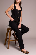 Tribal Fall 2025-2400O-8150-Fly Front Trouser-Black - The Coach Pyramids
