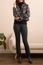 Tribal Fall 2025-2407O-8295-Long Sleeve Lined Blazer W/Pockets-Black - The Coach Pyramids