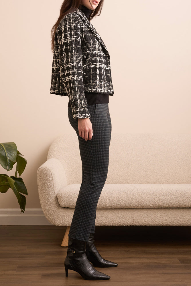 Tribal Fall 2025-2407O-8295-Long Sleeve Lined Blazer W/Pockets-Black - The Coach Pyramids