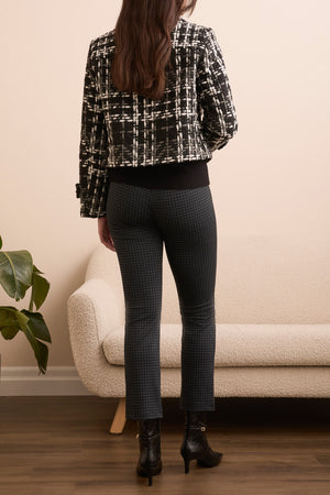 Tribal Fall 2025-2407O-8295-Long Sleeve Lined Blazer W/Pockets-Black - The Coach Pyramids