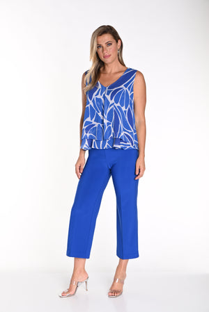 Frank Lyman Spring/Summer 2024- 241019 -Knit Pant- Royal - The Coach Pyramids