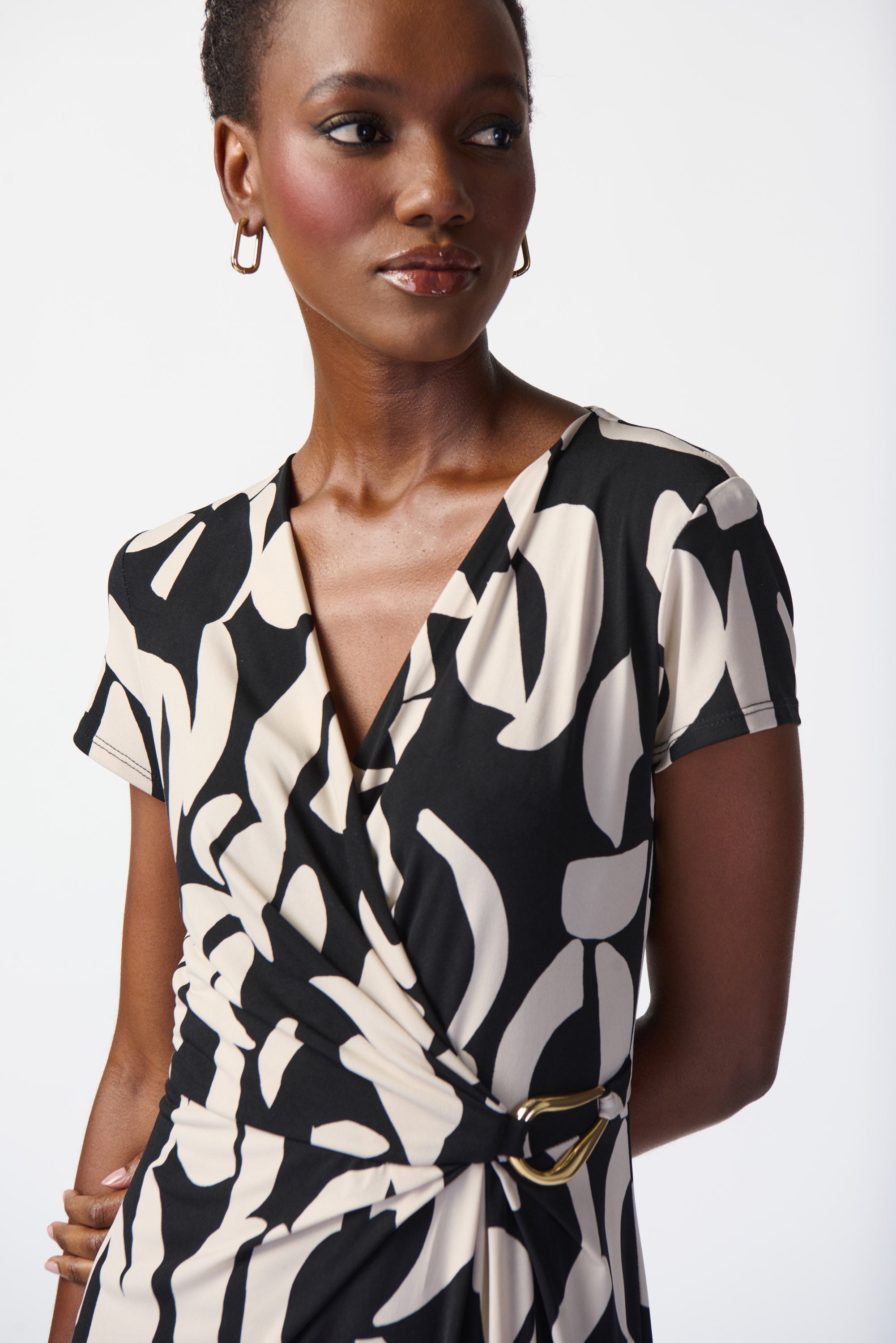 Joseph Ribkoff Spring 2024 -241029-Dress-Black/Moonstone