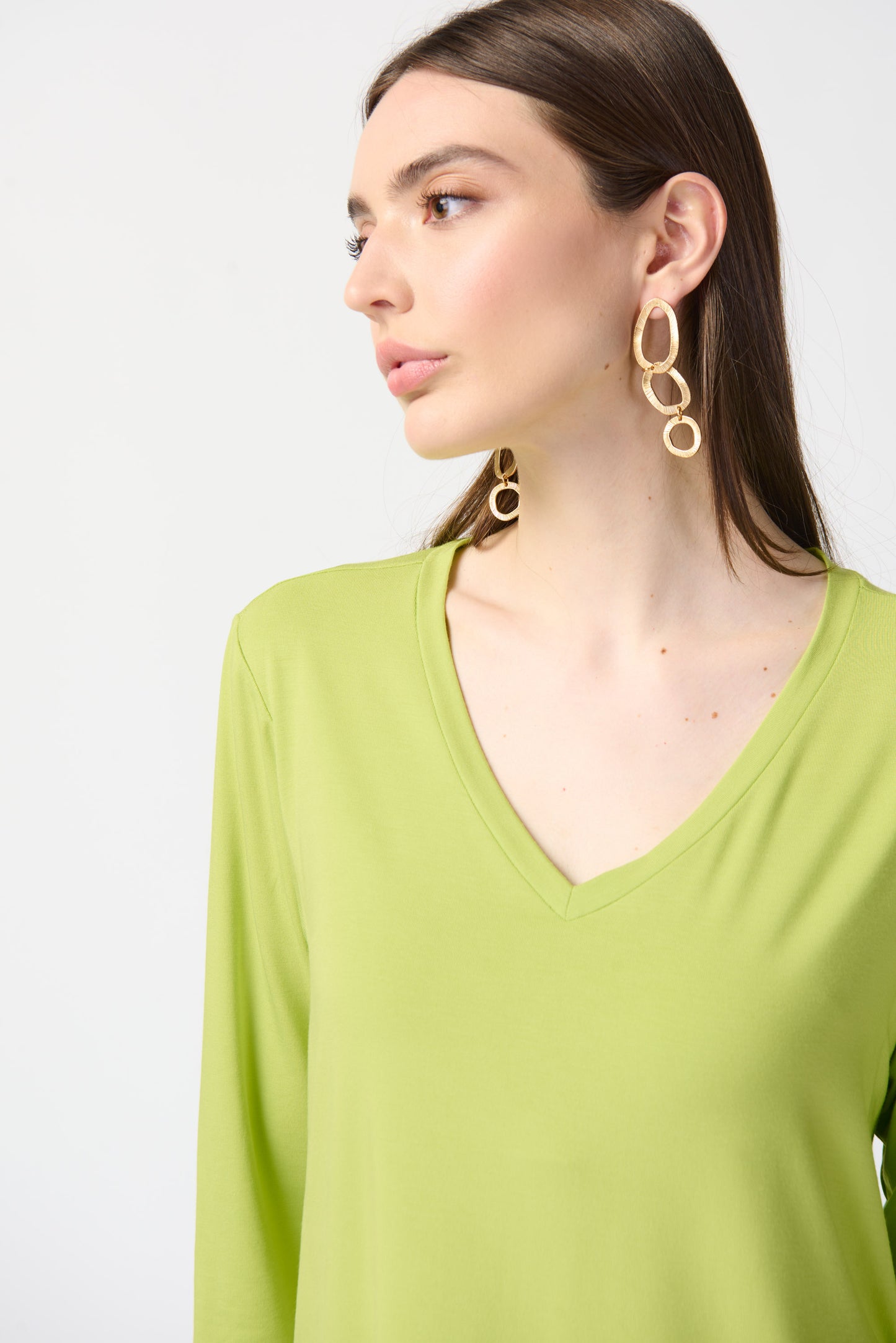 Joseph Ribkoff Spring  2024 -241038-Top-Key Lime - The Coach Pyramids