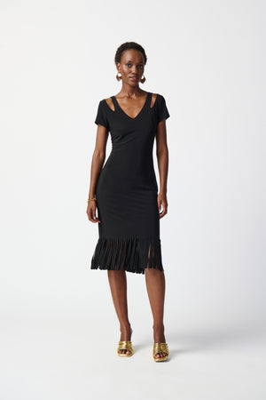 Joseph Ribkoff Spring  2024 -241053-Dress-Black - The Coach Pyramids