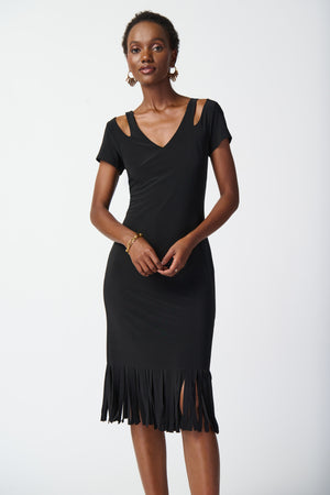 Joseph Ribkoff Spring  2024 -241053-Dress-Black - The Coach Pyramids