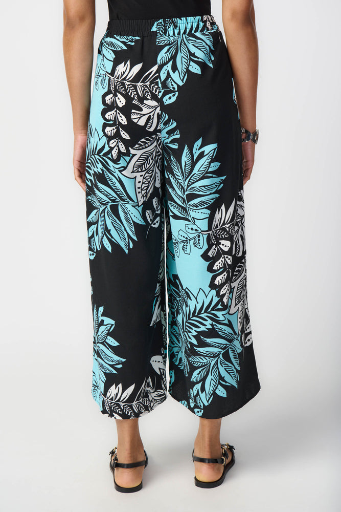 Joseph Ribkoff Spring  2024 -241067-Pant-Black/Multi - The Coach Pyramids